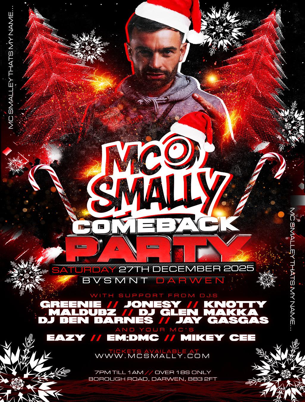 MCSMALLY Come Back Party Digital Ticket